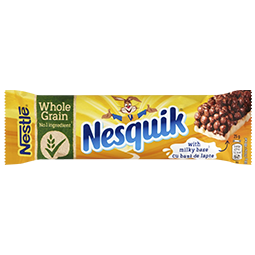 Nesquik® Kakaós gabonapehely-szelet tejbevonó talppal, vitaminokkal és ásványi anyagokkal
